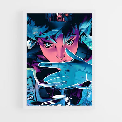ap-motoko kusanagi-14 cadre Blanc