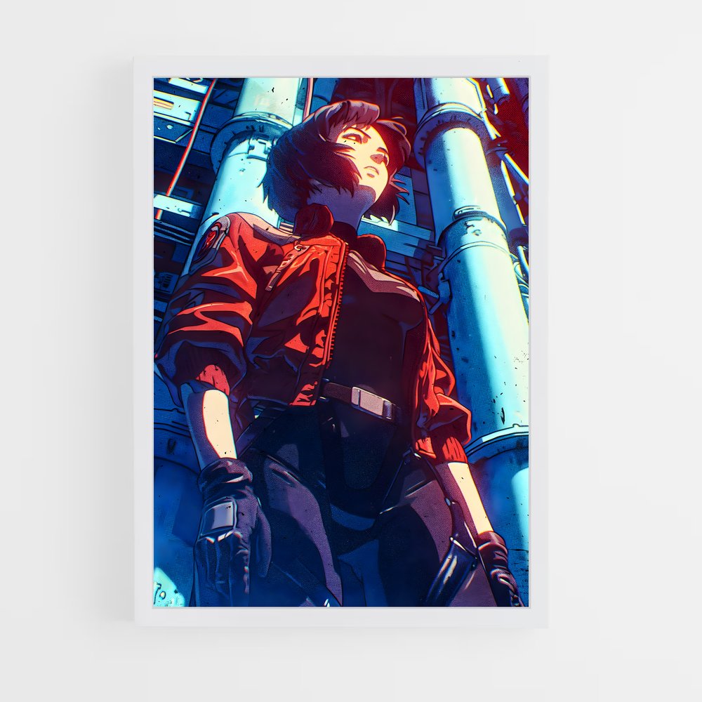 ap-motoko kusanagi-2 cadre Blanc