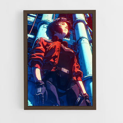 ap-motoko kusanagi-2 cadre Bois foncé