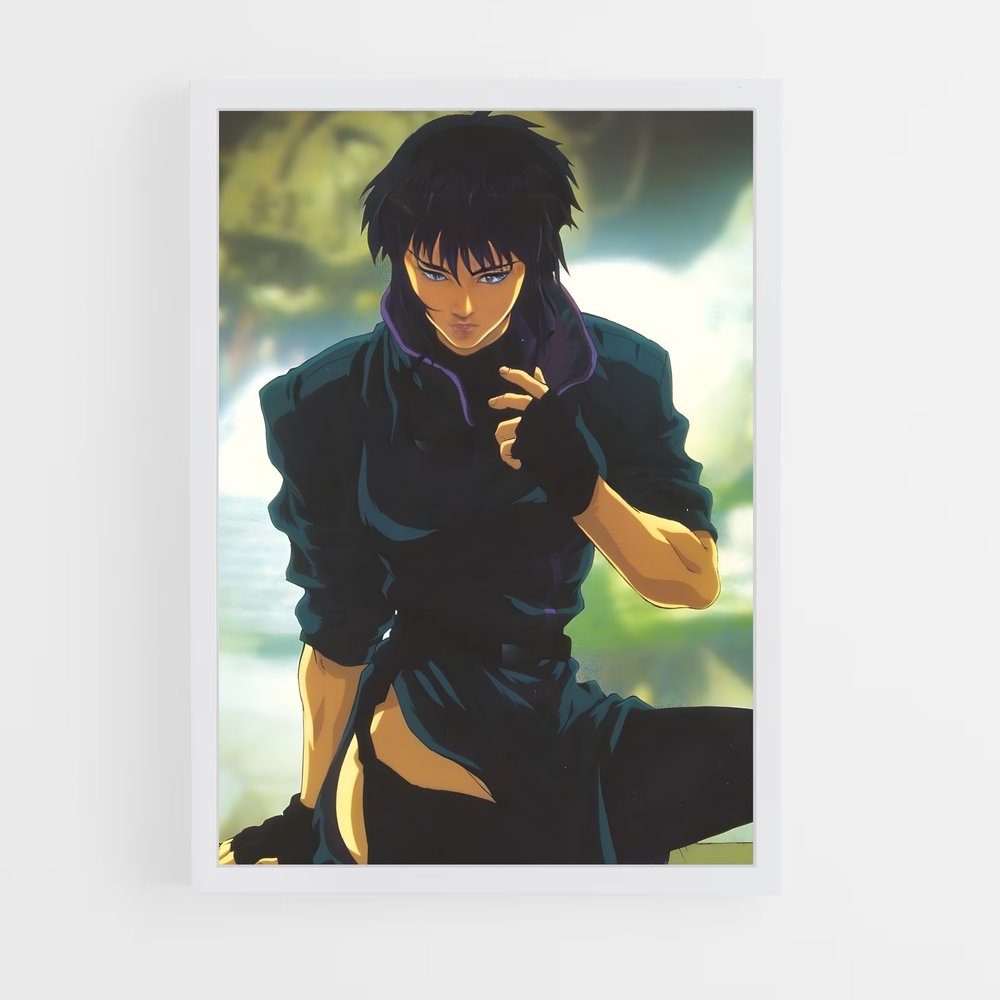 ap-motoko kusanagi-4 cadre Blanc