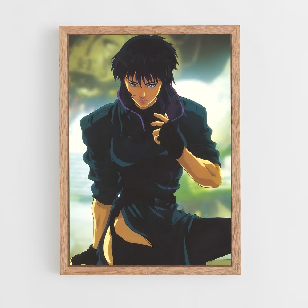 ap-motoko kusanagi-4 cadre Bois clair