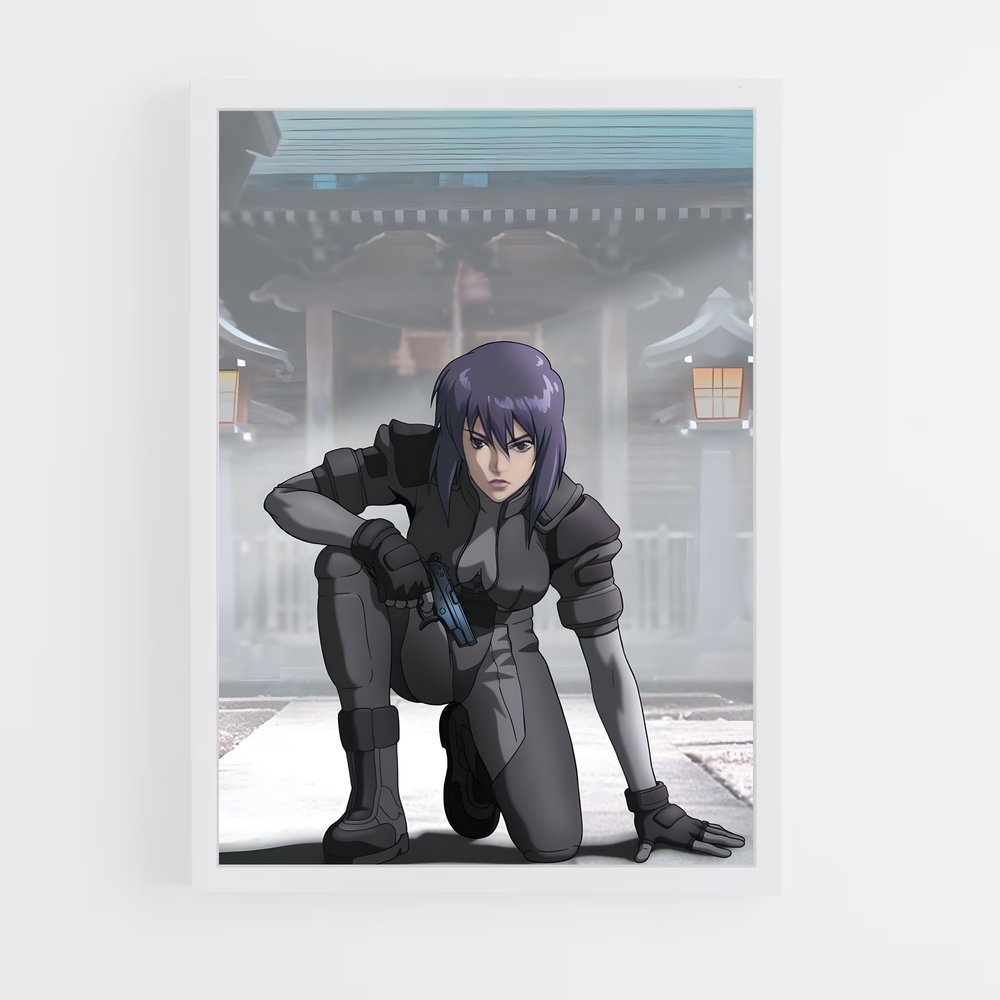 ap-motoko kusanagi-6 cadre Blanc