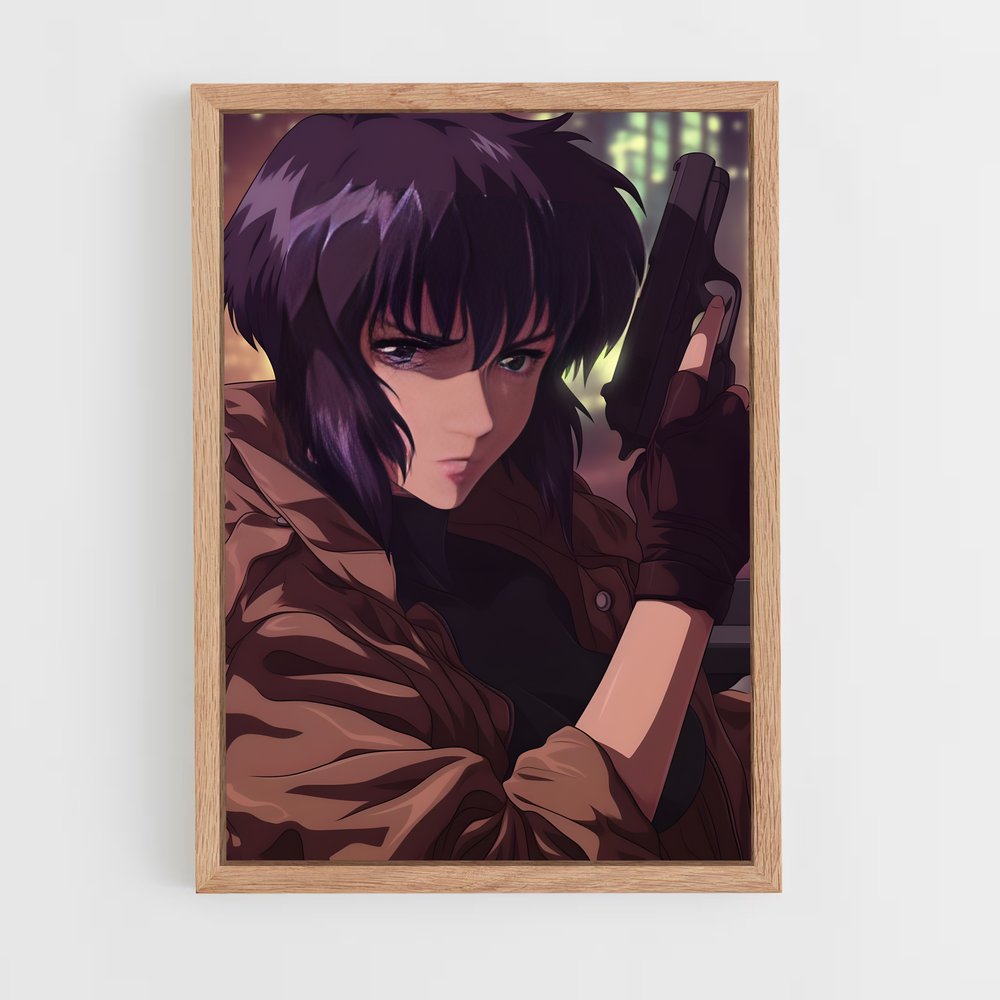 ap-motoko kusanagi-7 cadre Bois clair