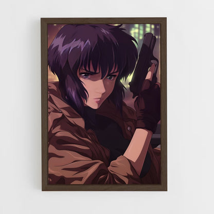 ap-motoko kusanagi-7 cadre Bois foncé