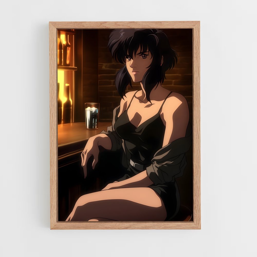 ap-motoko kusanagi-8 cadre Bois clair