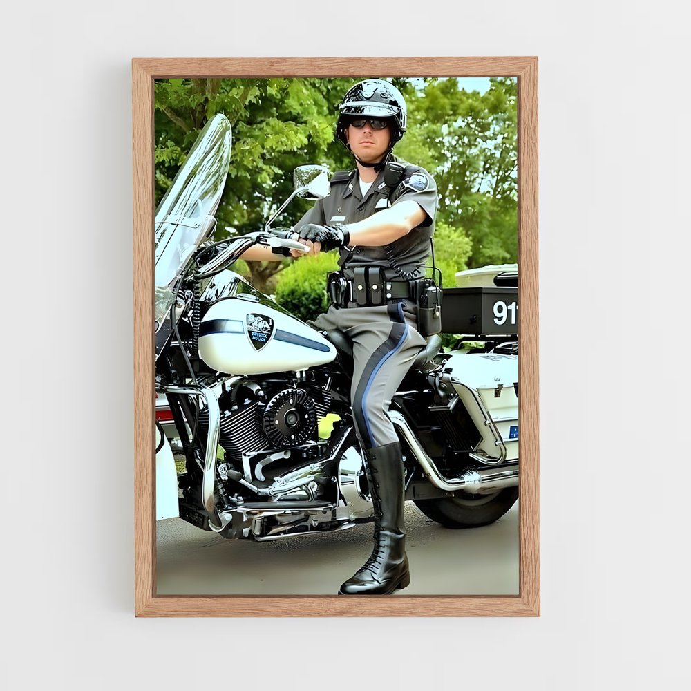 ap-motorcycle cop-3 cadre Bois clair