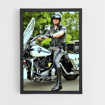 ap-motorcycle cop-3 cadre Noir