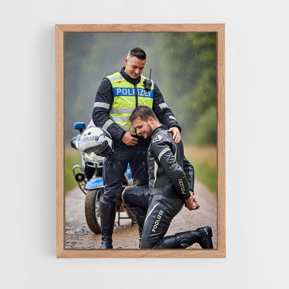 ap-motorcycle cop-4 cadre Bois clair