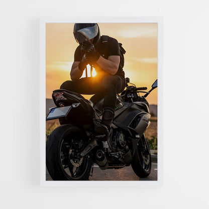 ap-motorcycle cop-5 cadre Blanc