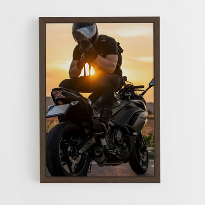 ap-motorcycle cop-5 cadre Bois foncé