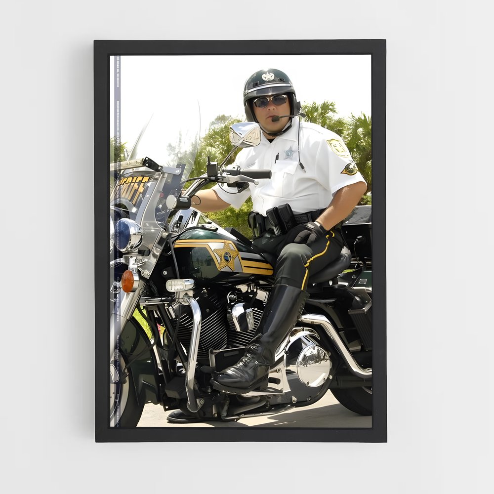 ap-motorcycle cop-6 cadre Noir