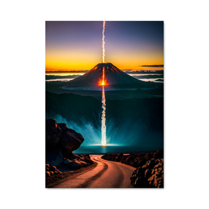 Poster Voyage au Volcan