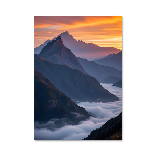 Poster Brume des Cîmes