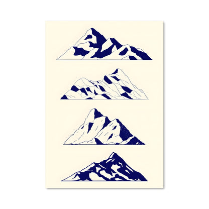 Poster Montagnes Éthérées