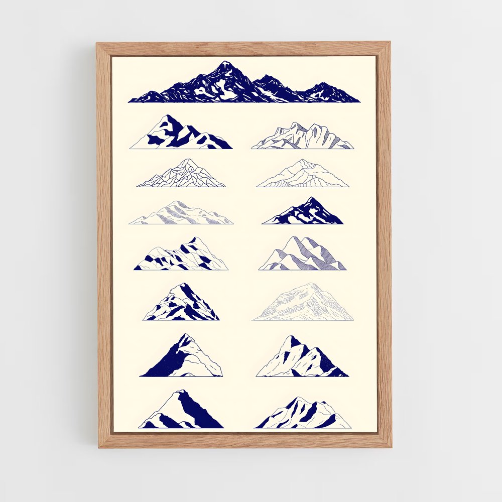 ap-mountain patterns-2 cadre Bois clair