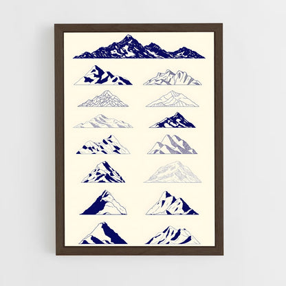 ap-mountain patterns-2 cadre Bois foncé