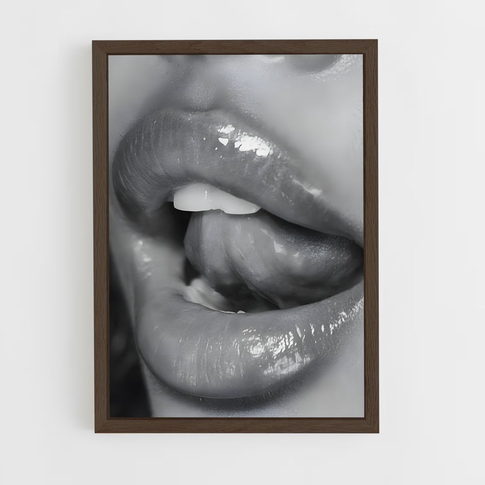ap-mouth-2 cadre Bois foncé