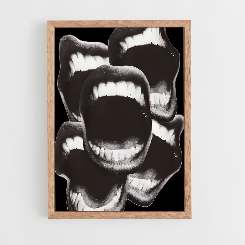 ap-mouth-3 cadre Bois clair