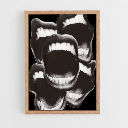 ap-mouth-3 cadre Bois clair