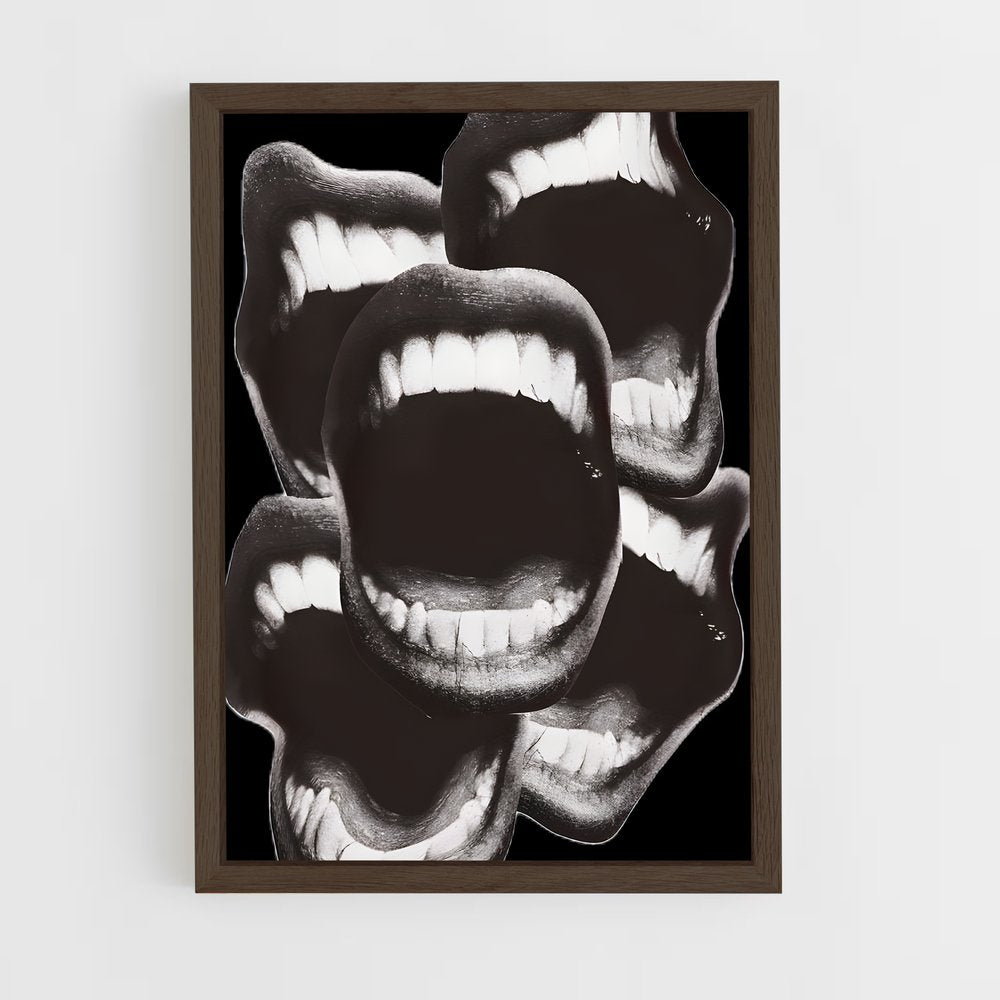 ap-mouth-3 cadre Bois foncé