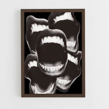 ap-mouth-3 cadre Bois foncé