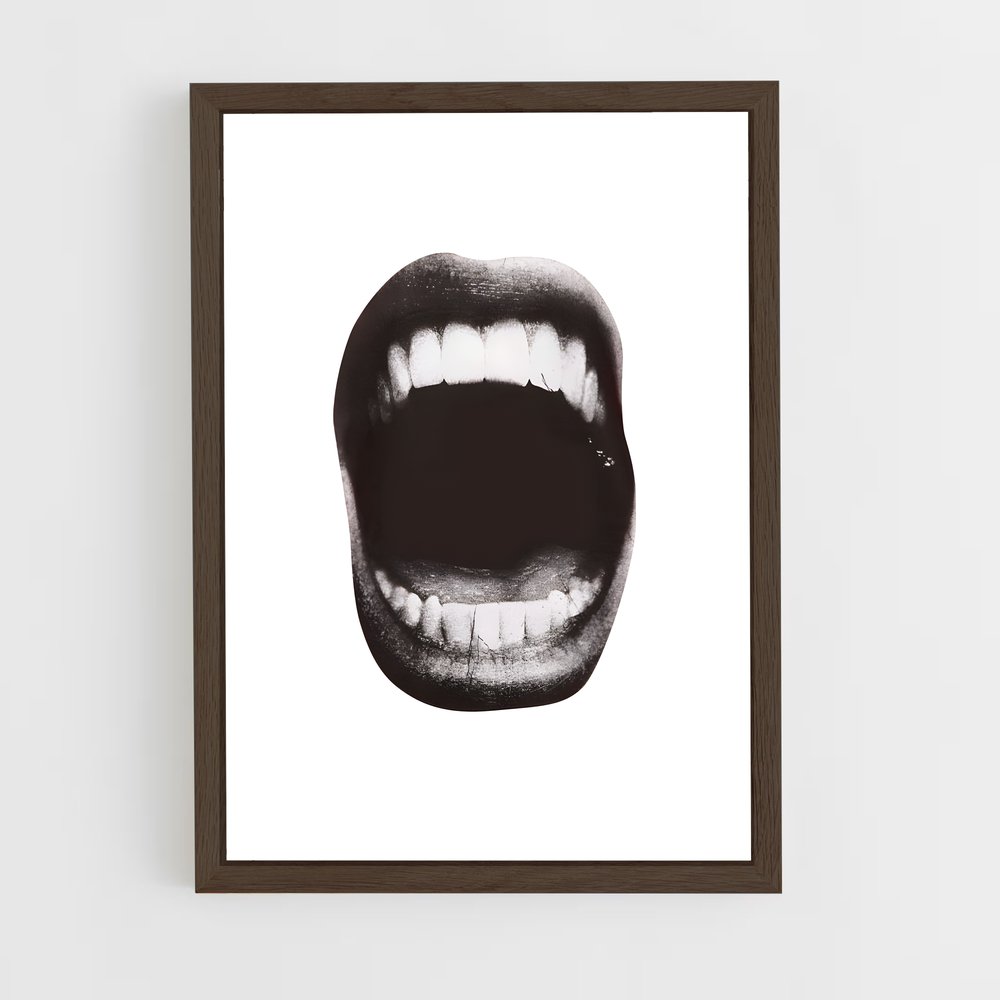 ap-mouth-6 cadre Bois foncé