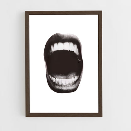 ap-mouth-6 cadre Bois foncé