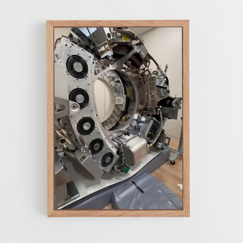 ap-mri machine-1 cadre Bois clair
