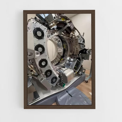 ap-mri machine-1 cadre Bois foncé