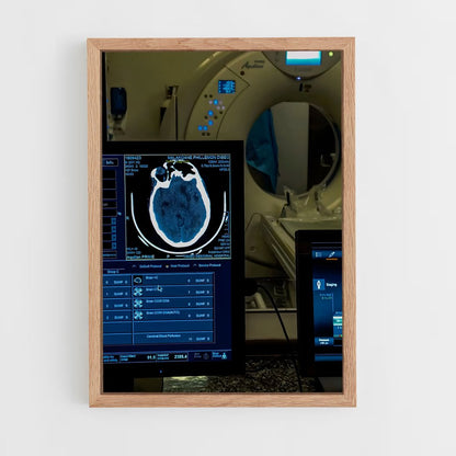 ap-mri machine-2 cadre Bois clair