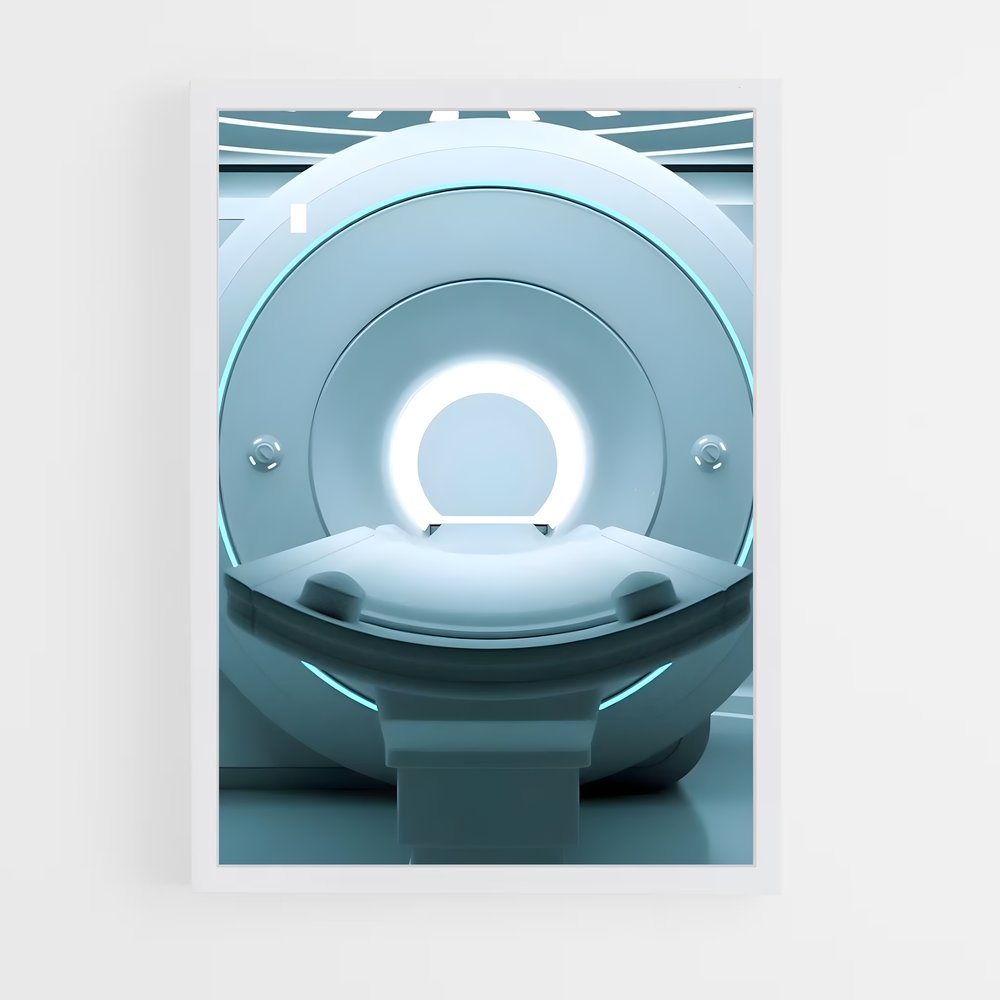 ap-mri machine-3 cadre Blanc