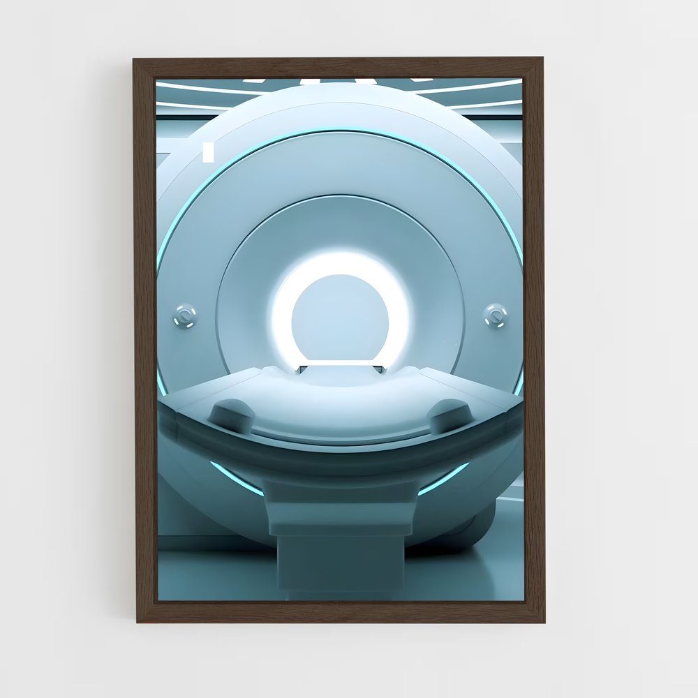 ap-mri machine-3 cadre Bois foncé