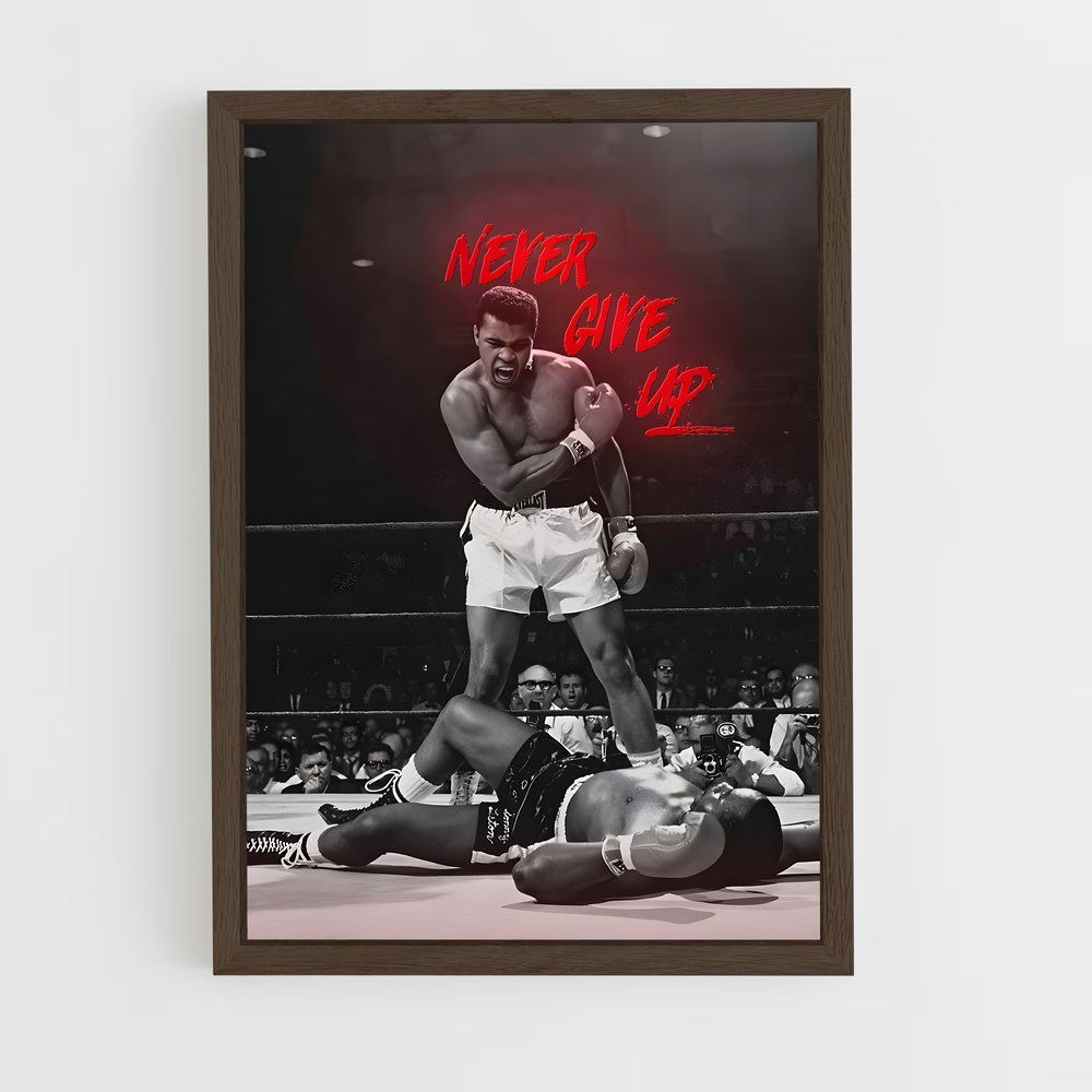 ap-muhammad ali-5 cadre Bois foncé