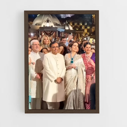 ap-mukesh ambani-1 cadre Bois foncé