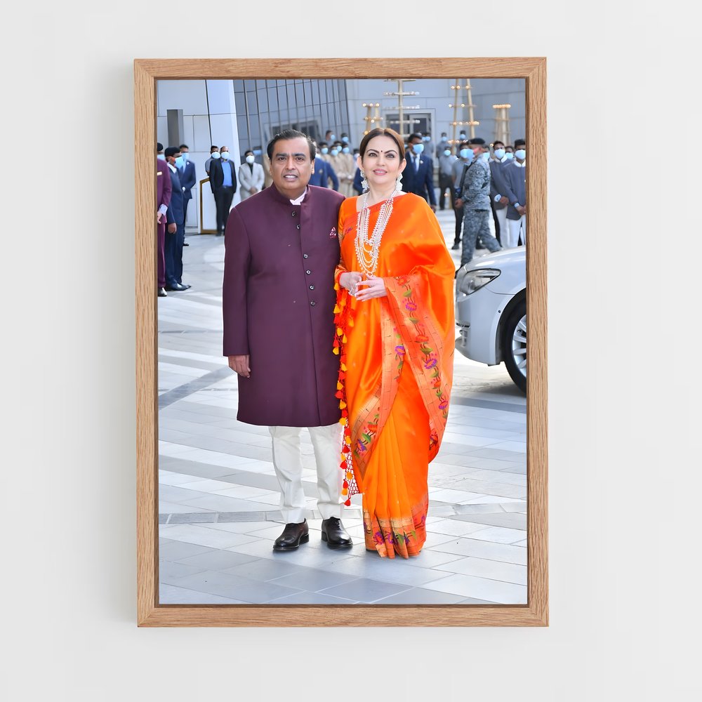 ap-mukesh ambani-2 cadre Bois clair