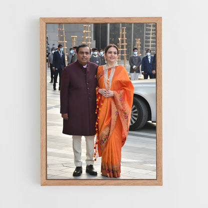 ap-mukesh ambani-6 cadre Bois clair