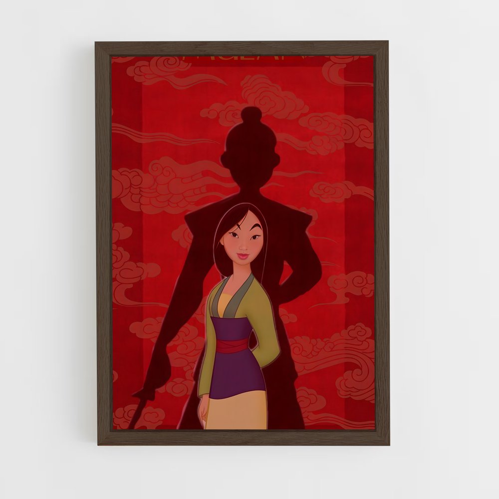 ap-mulan-2 cadre Bois foncé