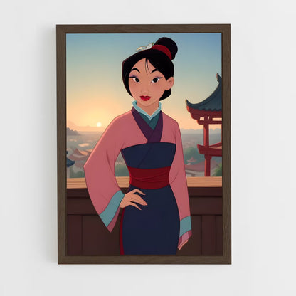 ap-mulan-5 cadre Bois foncé