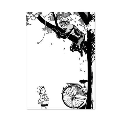 Poster Cycliste Énergique
