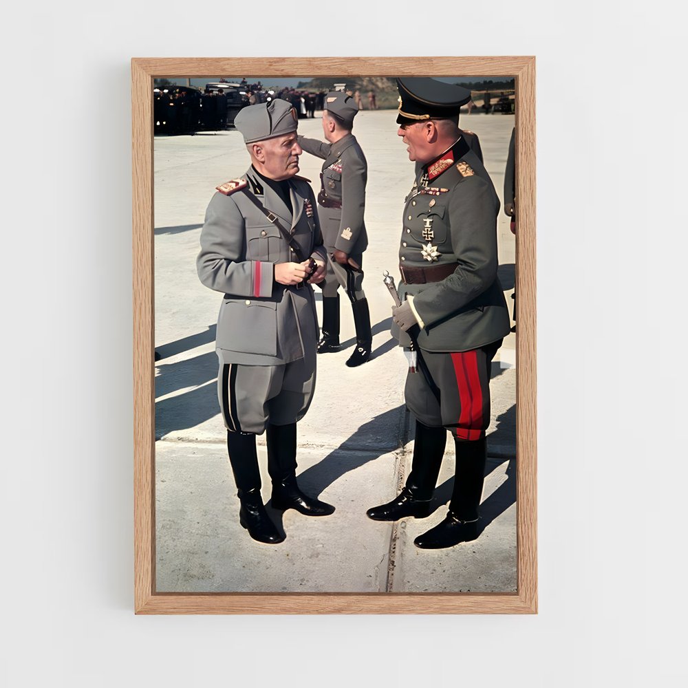 ap-mussolini-2 cadre Bois clair