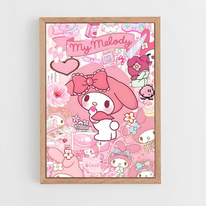 ap-my melody-3 cadre Bois clair