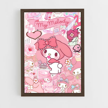 ap-my melody-3 cadre Bois foncé