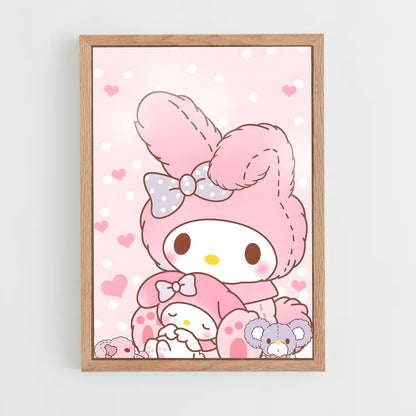 ap-my melody-4 cadre Bois clair