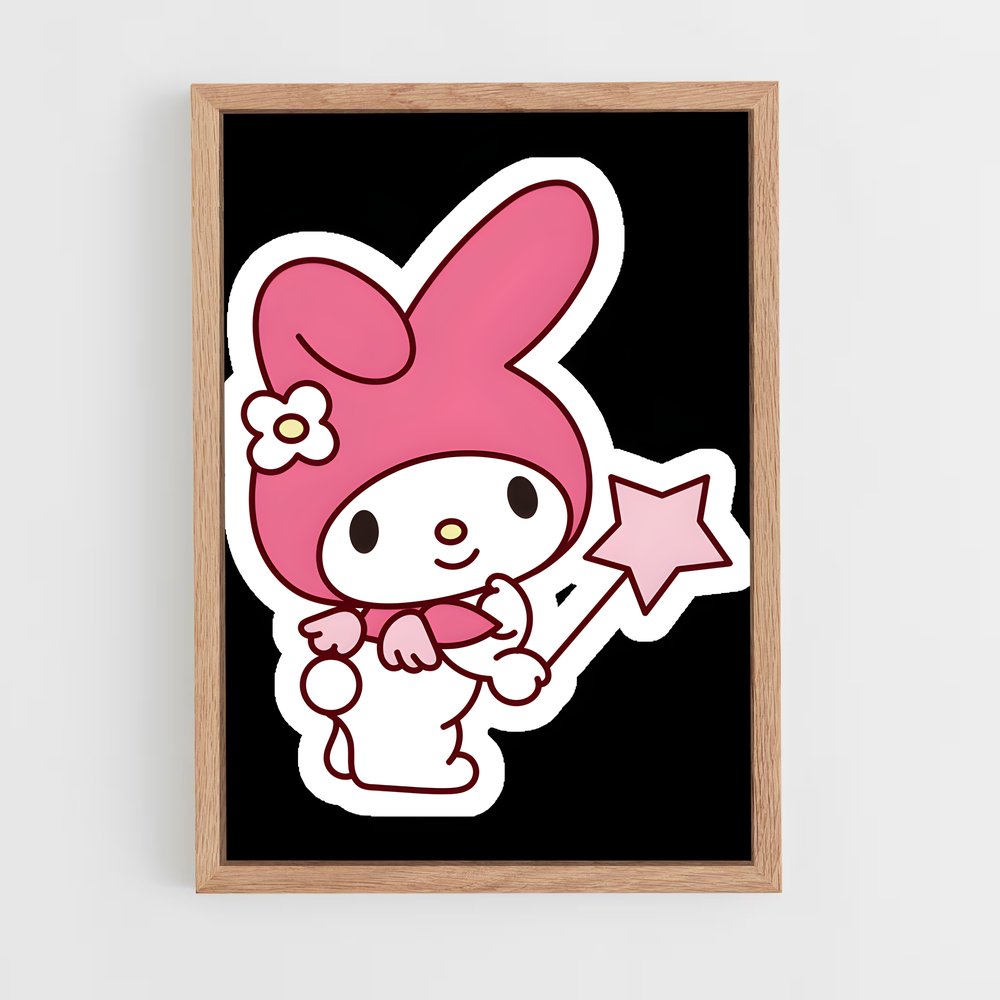 ap-my melody-6 cadre Bois clair