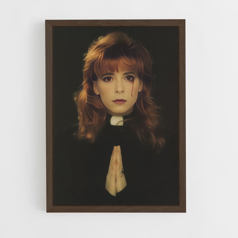 ap-mylene farmer-4 cadre Bois foncé