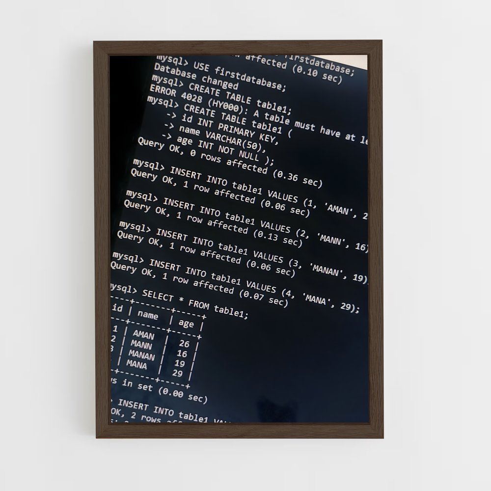 ap-mysql-1 cadre Bois foncé