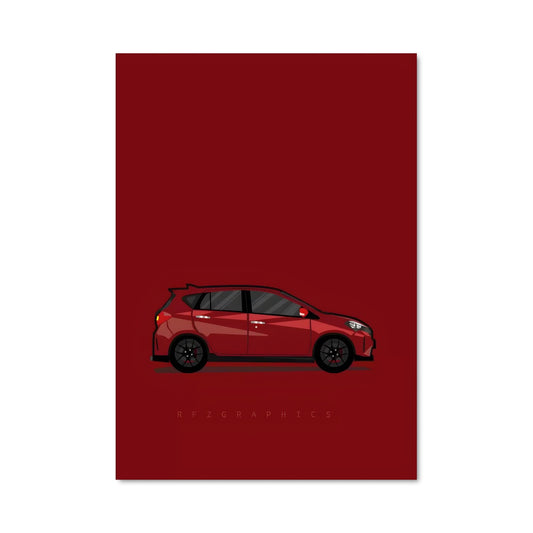 Poster Rouge Électrisant