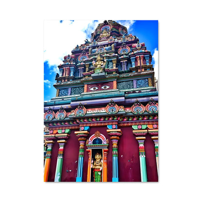 Poster Temple Coloré