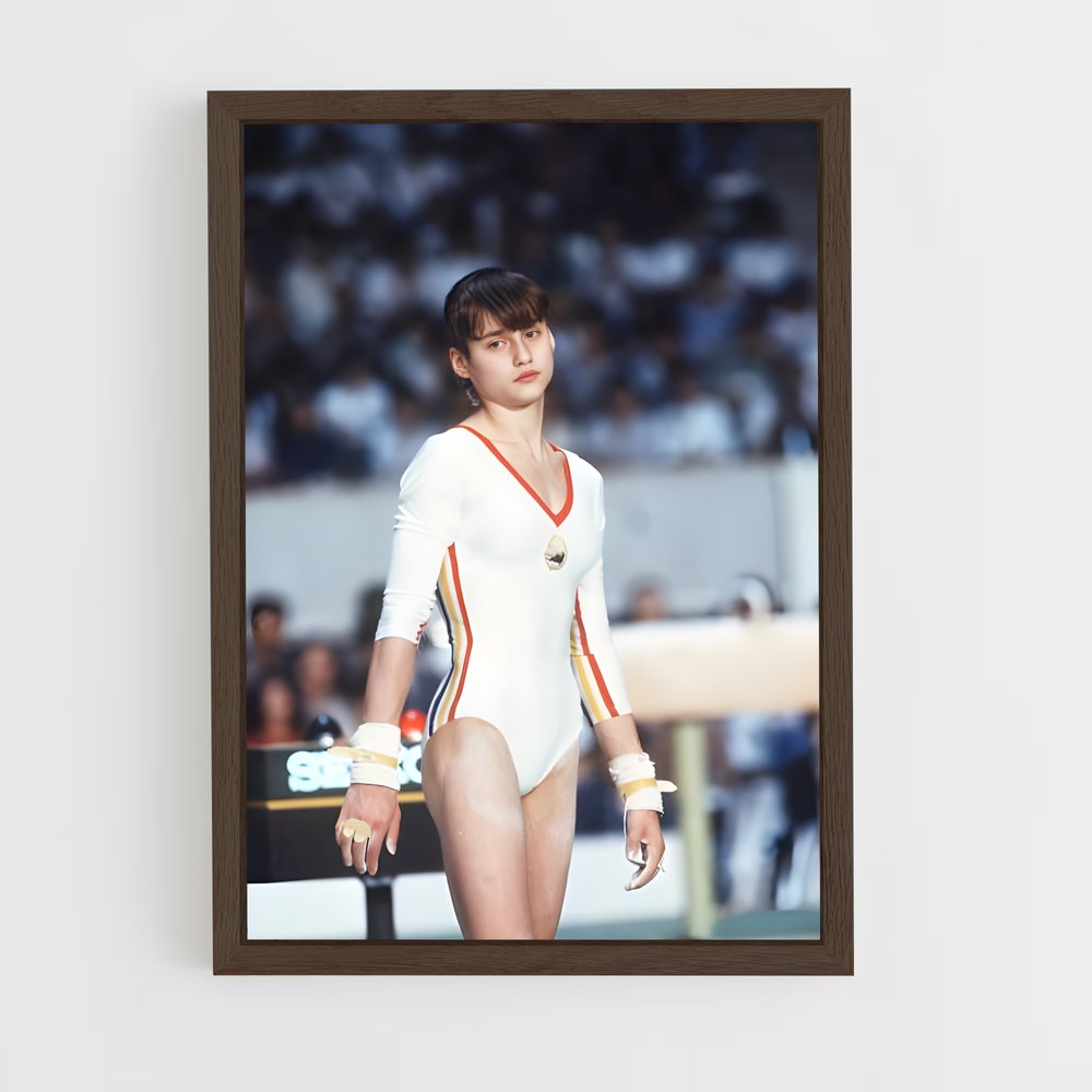 ap-nadia comaneci-1 cadre Bois foncé