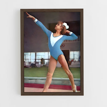 ap-nadia comaneci-6 cadre Bois foncé